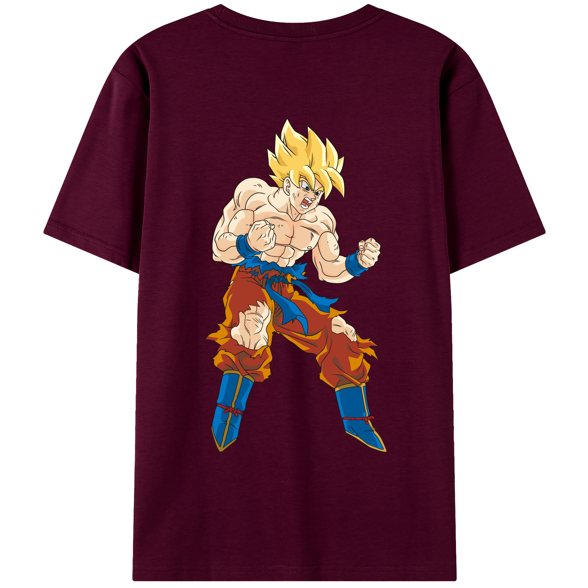 （画像用） ドラゴンボール 孫悟空（そん ごくう）Son Goku カカロット DRAGON BALL Kakarotto レディース半袖Tシャツ(バックプリント)